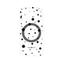 プレミアムパネル with MagSafe［ Dippin dots Black - ディッピンドッツ ブラック ］