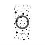 プレミアムパネル with MagSafe［ Dippin dots Black - ディッピンドッツ ブラック ］