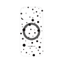 プレミアムパネル with MagSafe［ Dippin dots Black - ディッピンドッツ ブラック ］
