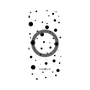 プレミアムパネル with MagSafe［ Dippin dots Black - ディッピンドッツ ブラック ］