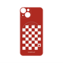 プレミアムパネル with MagSafe［ Racing checkered flag Red - レーシングチェッカーフラッグ レッド ］