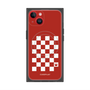 プレミアムパネル with MagSafe［ Racing checkered flag Red - レーシングチェッカーフラッグ レッド ］