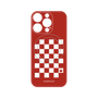 プレミアムパネル with MagSafe［ Racing checkered flag Red - レーシングチェッカーフラッグ レッド ］
