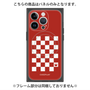 プレミアムパネル with MagSafe［ Racing checkered flag Red - レーシングチェッカーフラッグ レッド ］