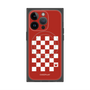 プレミアムパネル with MagSafe［ Racing checkered flag Red - レーシングチェッカーフラッグ レッド ］