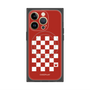 プレミアムパネル with MagSafe［ Racing checkered flag Red - レーシングチェッカーフラッグ レッド ］