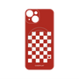 プレミアムパネル with MagSafe［ Racing checkered flag Red - レーシングチェッカーフラッグ レッド ］