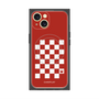 プレミアムパネル with MagSafe［ Racing checkered flag Red - レーシングチェッカーフラッグ レッド ］