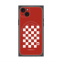 プレミアムパネル with MagSafe［ Racing checkered flag Red - レーシングチェッカーフラッグ レッド ］