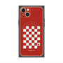 プレミアムパネル with MagSafe［ Racing checkered flag Red - レーシングチェッカーフラッグ レッド ］