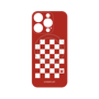 プレミアムパネル with MagSafe［ Racing checkered flag Red - レーシングチェッカーフラッグ レッド ］