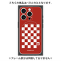 プレミアムパネル with MagSafe［ Racing checkered flag Red - レーシングチェッカーフラッグ レッド ］