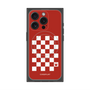プレミアムパネル with MagSafe［ Racing checkered flag Red - レーシングチェッカーフラッグ レッド ］