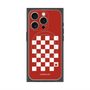 プレミアムパネル with MagSafe［ Racing checkered flag Red - レーシングチェッカーフラッグ レッド ］