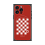 プレミアムパネル with MagSafe［ Racing checkered flag Red - レーシングチェッカーフラッグ レッド ］