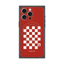 プレミアムパネル with MagSafe［ Racing checkered flag Red - レーシングチェッカーフラッグ レッド ］