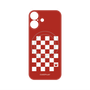 プレミアムパネル with MagSafe［ Racing checkered flag Red - レーシングチェッカーフラッグ レッド ］