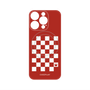 プレミアムパネル with MagSafe［ Racing checkered flag Red - レーシングチェッカーフラッグ レッド ］