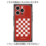 プレミアムパネル with MagSafe［ Racing checkered flag Red - レーシングチェッカーフラッグ レッド ］
