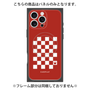 プレミアムパネル with MagSafe［ Racing checkered flag Red - レーシングチェッカーフラッグ レッド ］