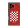 プレミアムパネル with MagSafe［ Racing checkered flag Red - レーシングチェッカーフラッグ レッド ］