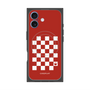 プレミアムパネル with MagSafe［ Racing checkered flag Red - レーシングチェッカーフラッグ レッド ］