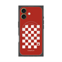 プレミアムパネル with MagSafe［ Racing checkered flag Red - レーシングチェッカーフラッグ レッド ］