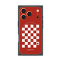プレミアムパネル with MagSafe［ Racing checkered flag Red - レーシングチェッカーフラッグ レッド ］