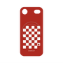 プレミアムパネル with MagSafe［ Racing checkered flag Red - レーシングチェッカーフラッグ レッド ］