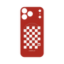 プレミアムパネル with MagSafe［ Racing checkered flag Red - レーシングチェッカーフラッグ レッド ］