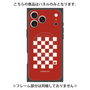 プレミアムパネル with MagSafe［ Racing checkered flag Red - レーシングチェッカーフラッグ レッド ］