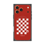プレミアムパネル with MagSafe［ Racing checkered flag Red - レーシングチェッカーフラッグ レッド ］