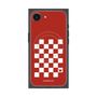 プレミアムパネル with MagSafe［ Racing checkered flag Red - レーシングチェッカーフラッグ レッド ］