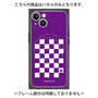 プレミアムパネル with MagSafe［ Racing checkered flag Purple - レーシングチェッカーフラッグ パープル ］