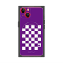 プレミアムパネル with MagSafe［ Racing checkered flag Purple - レーシングチェッカーフラッグ パープル ］