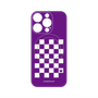 プレミアムパネル with MagSafe［ Racing checkered flag Purple - レーシングチェッカーフラッグ パープル ］