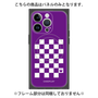 プレミアムパネル with MagSafe［ Racing checkered flag Purple - レーシングチェッカーフラッグ パープル ］