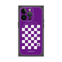 プレミアムパネル with MagSafe［ Racing checkered flag Purple - レーシングチェッカーフラッグ パープル ］
