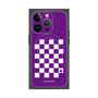 プレミアムパネル with MagSafe［ Racing checkered flag Purple - レーシングチェッカーフラッグ パープル ］