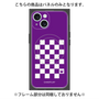 プレミアムパネル with MagSafe［ Racing checkered flag Purple - レーシングチェッカーフラッグ パープル ］
