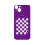 プレミアムパネル with MagSafe［ Racing checkered flag Purple - レーシングチェッカーフラッグ パープル ］