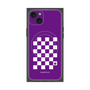 プレミアムパネル with MagSafe［ Racing checkered flag Purple - レーシングチェッカーフラッグ パープル ］