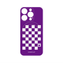 プレミアムパネル with MagSafe［ Racing checkered flag Purple - レーシングチェッカーフラッグ パープル ］