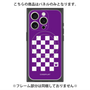 プレミアムパネル with MagSafe［ Racing checkered flag Purple - レーシングチェッカーフラッグ パープル ］