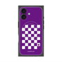 プレミアムパネル with MagSafe［ Racing checkered flag Purple - レーシングチェッカーフラッグ パープル ］