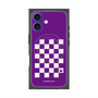 プレミアムパネル with MagSafe［ Racing checkered flag Purple - レーシングチェッカーフラッグ パープル ］