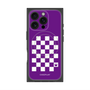 プレミアムパネル with MagSafe［ Racing checkered flag Purple - レーシングチェッカーフラッグ パープル ］