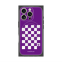 プレミアムパネル with MagSafe［ Racing checkered flag Purple - レーシングチェッカーフラッグ パープル ］