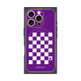 プレミアムパネル with MagSafe［ Racing checkered flag Purple - レーシングチェッカーフラッグ パープル ］