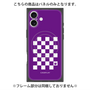プレミアムパネル with MagSafe［ Racing checkered flag Purple - レーシングチェッカーフラッグ パープル ］